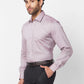 Raymond Men Blue Stripe Regular Fit Cotton Shirt