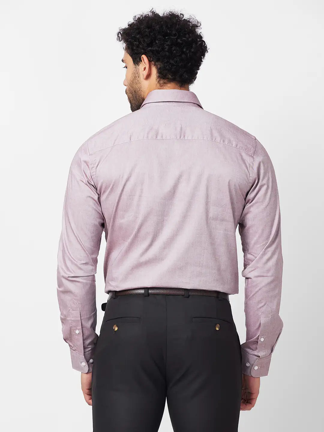Raymond Men Blue Stripe Regular Fit Cotton Shirt