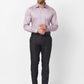 Raymond Men Blue Stripe Regular Fit Cotton Shirt