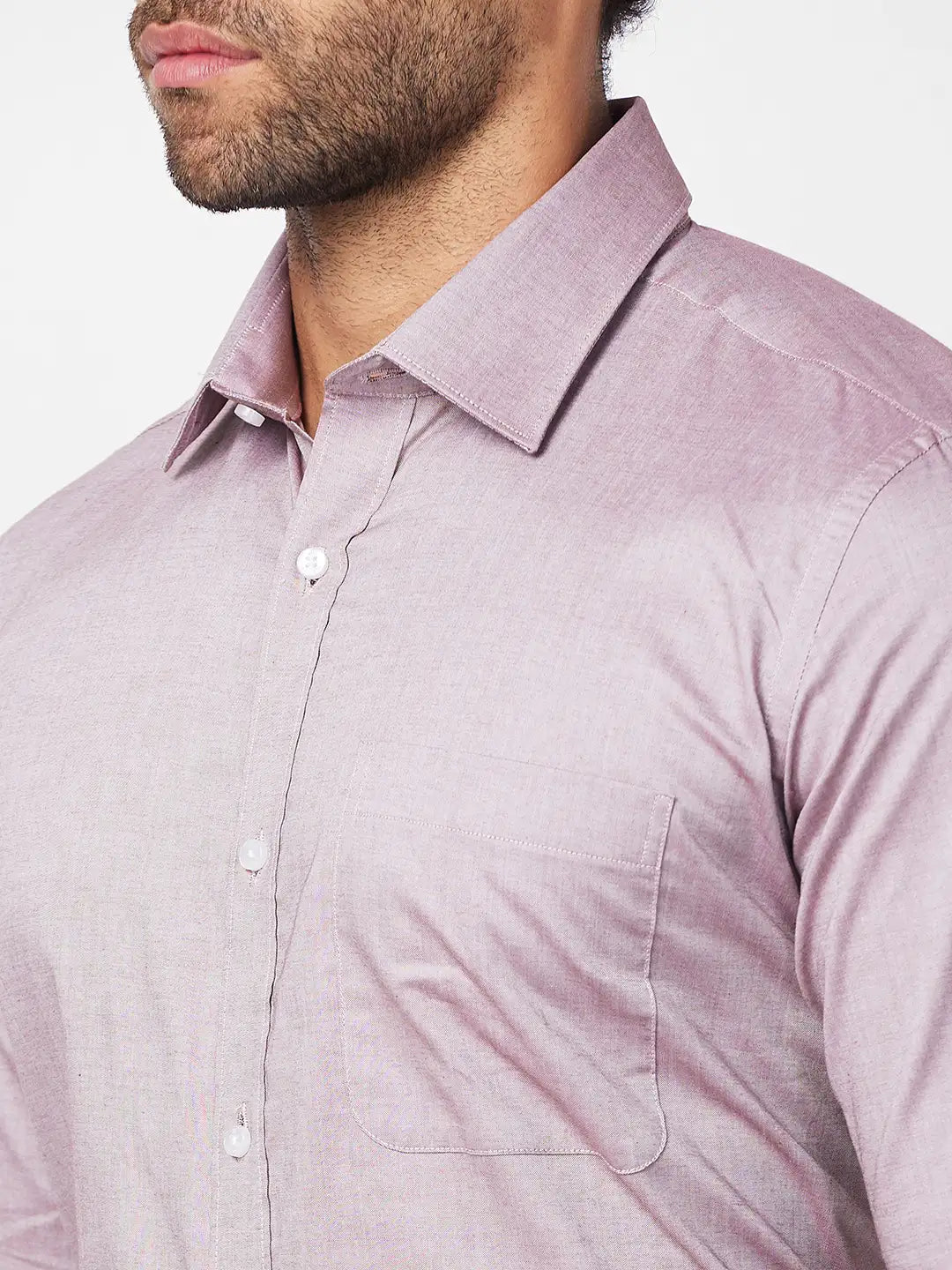 Raymond Men Blue Stripe Regular Fit Cotton Shirt