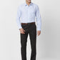 Raymond Men Grey Stripe Regular Fit Cotton Shirt