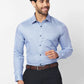 Raymond Men Blue Print Slim Fit Cotton Shirt