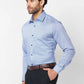 Raymond Men Blue Print Slim Fit Cotton Shirt