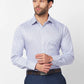 Raymond Men Blue Print Slim Fit Cotton Shirt