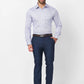 Raymond Men Blue Print Slim Fit Cotton Shirt