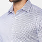 Raymond Men Blue Print Slim Fit Cotton Shirt