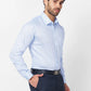 Raymond Men Blue Print Slim Fit Cotton Shirt
