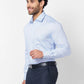 Raymond Men Blue Print Slim Fit Cotton Shirt