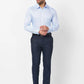 Raymond Men Blue Print Slim Fit Cotton Shirt