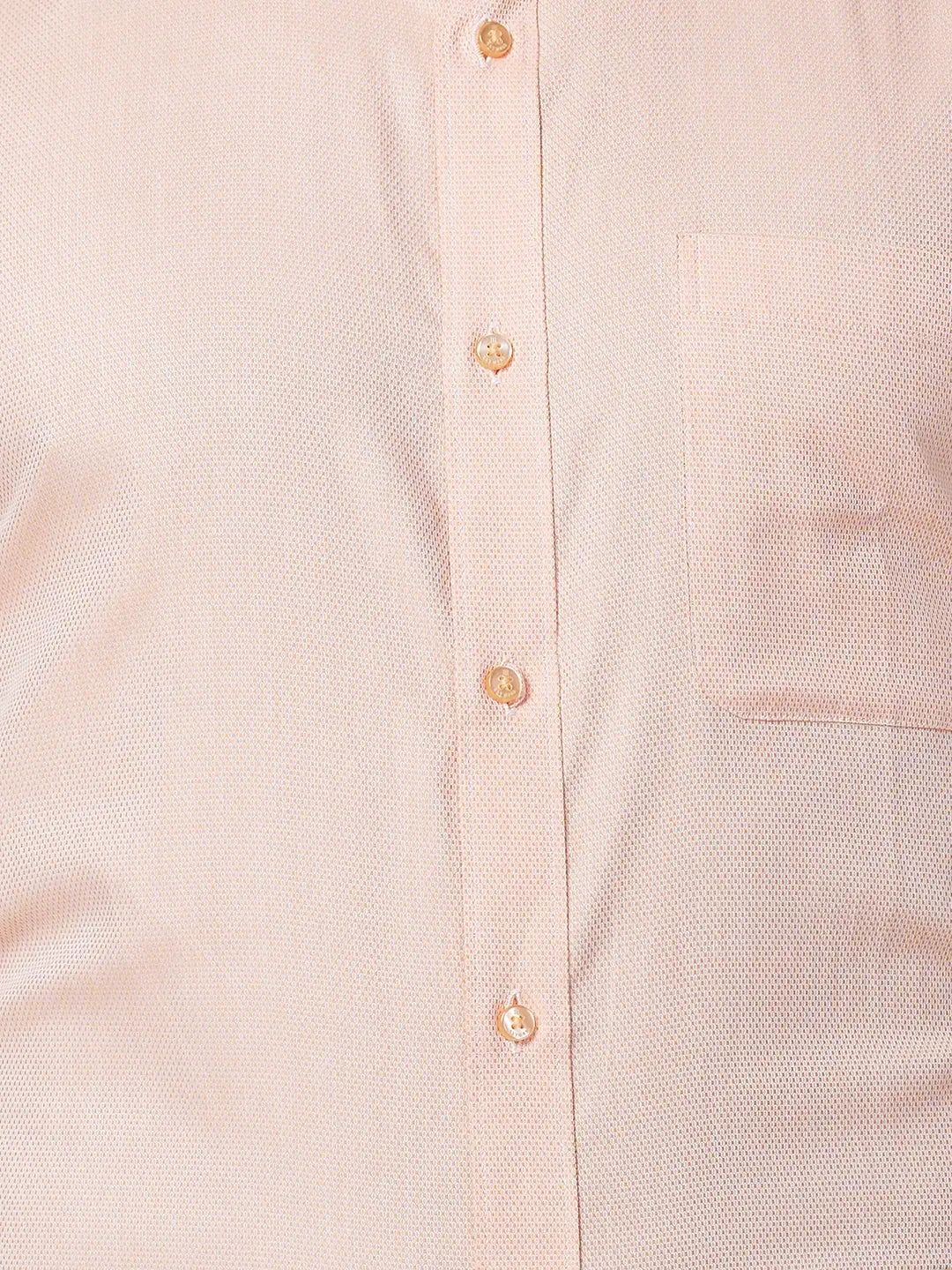 Raymond Men Fawn Solid Slim Fit Cotton Shirt