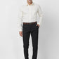 Raymond Men Black Solid Slim Fit Cotton Shirt