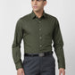 Raymond Men Blue Solid Slim Fit Cotton Shirt