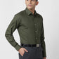 Raymond Men Blue Solid Slim Fit Cotton Shirt