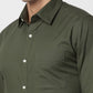 Raymond Men Blue Solid Slim Fit Cotton Shirt