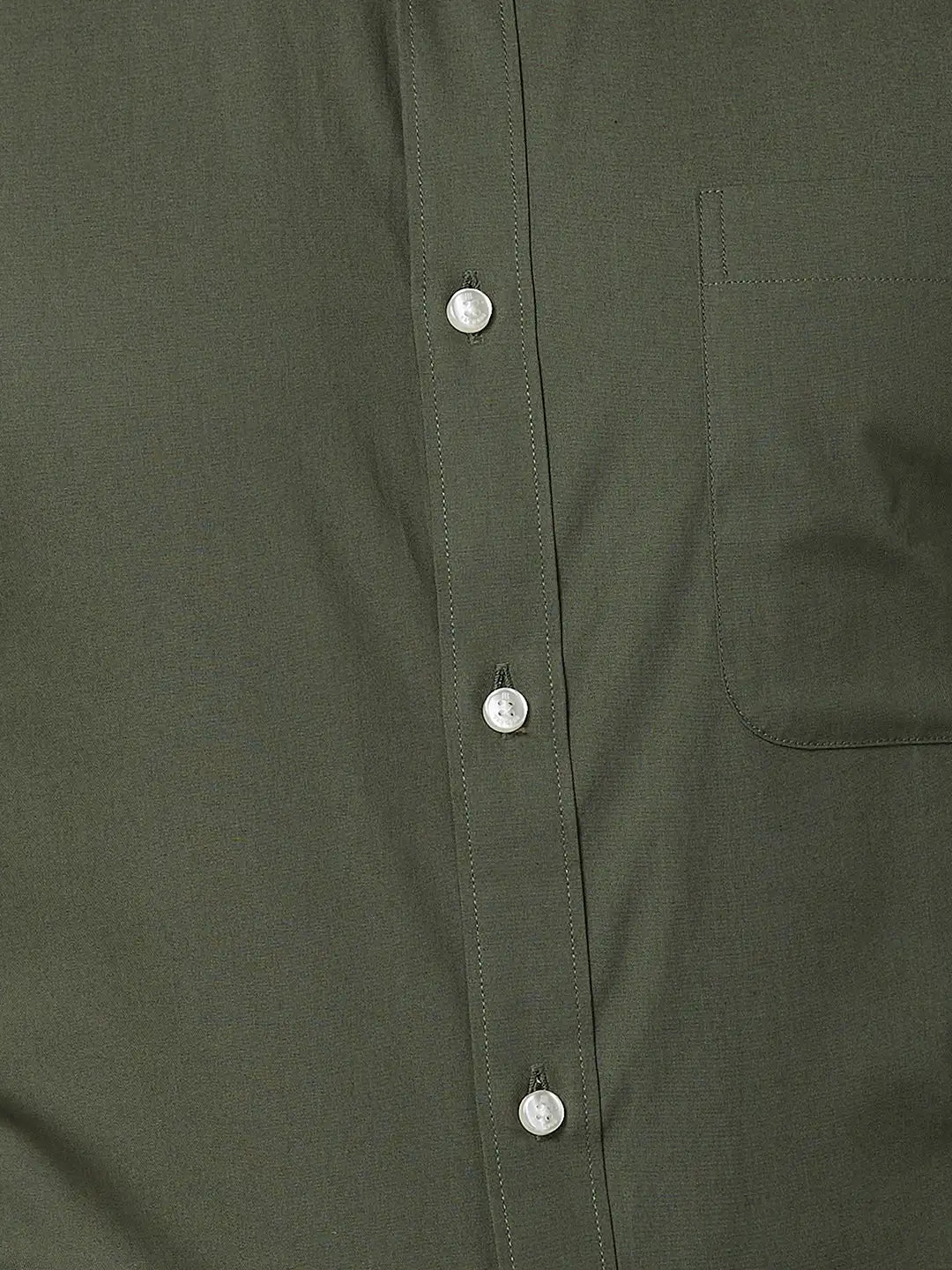 Raymond Men Blue Solid Slim Fit Cotton Shirt