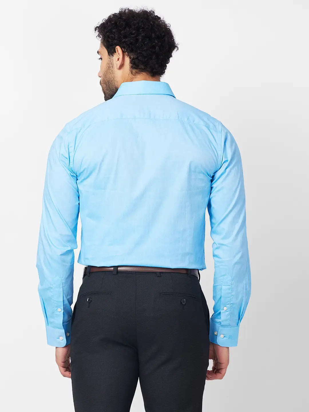 Raymond Men Red Structure Slim Fit Cotton Shirt