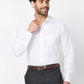 Raymond Men Blue Structure Slim Fit Cotton Shirt