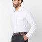 Raymond Men Blue Structure Slim Fit Cotton Shirt