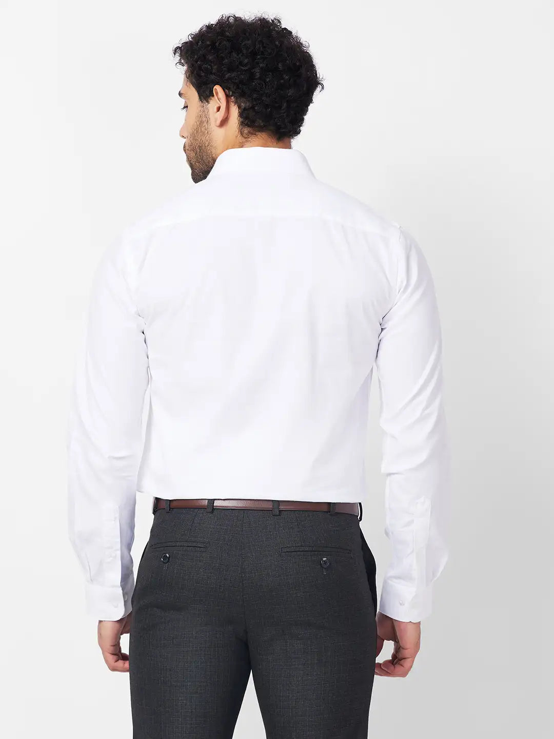 Raymond Men Blue Structure Slim Fit Cotton Shirt