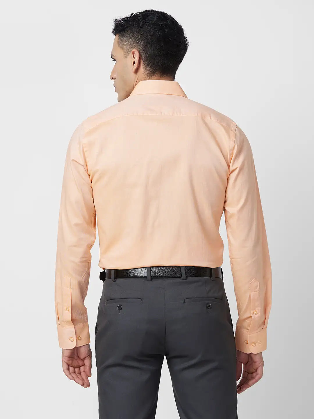 Raymond Men Green Structure Slim Fit Cotton Shirt