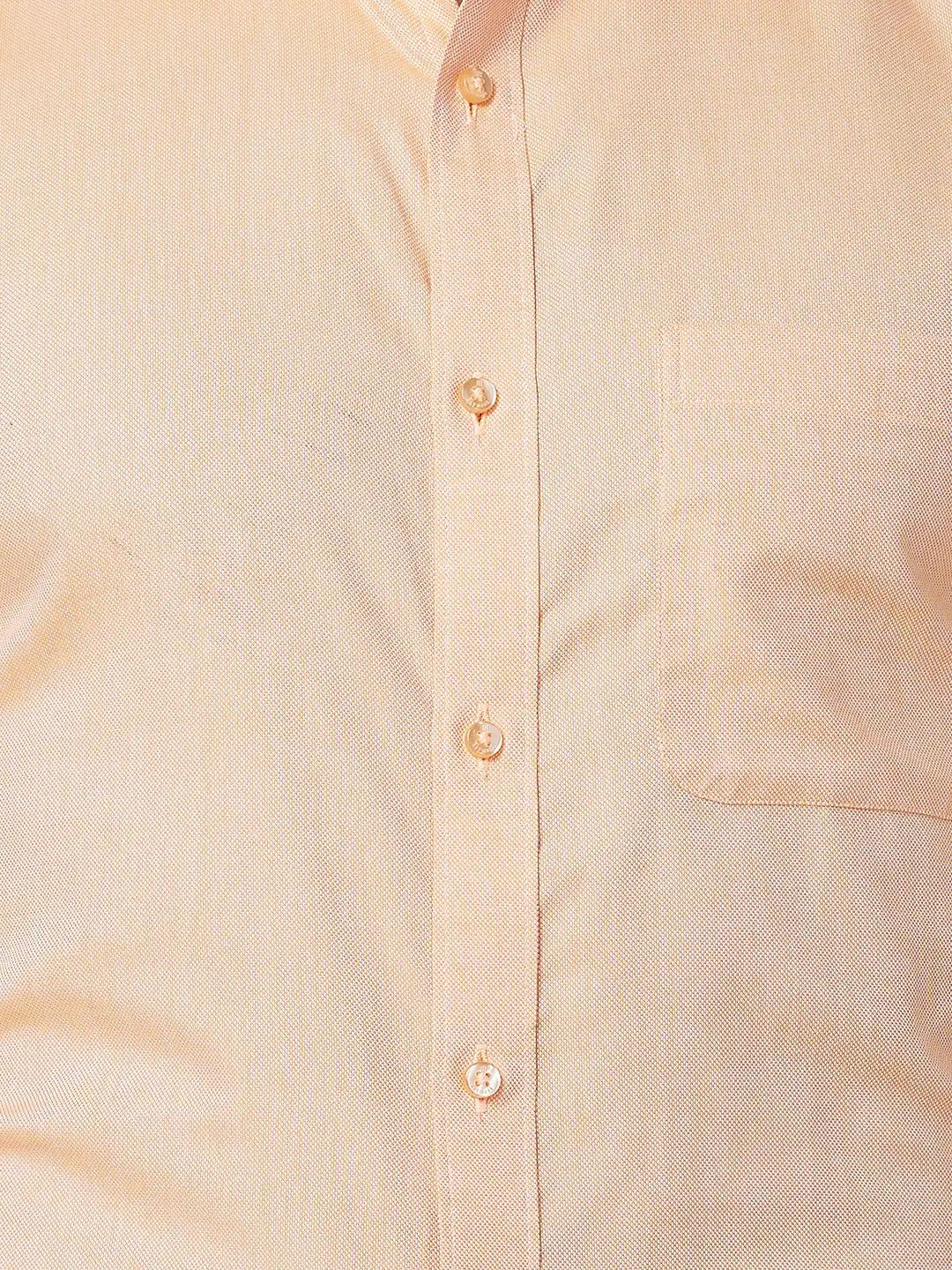 Raymond Men Green Structure Slim Fit Cotton Shirt