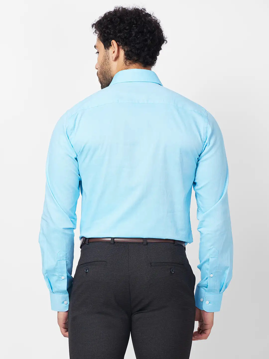 Raymond Men Red Structure Slim Fit Cotton Shirt