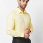 Raymond Men Orange Solid Contemporary Fit Cotton Shirt