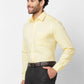 Raymond Men Orange Solid Contemporary Fit Cotton Shirt