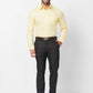 Raymond Men Orange Solid Contemporary Fit Cotton Shirt