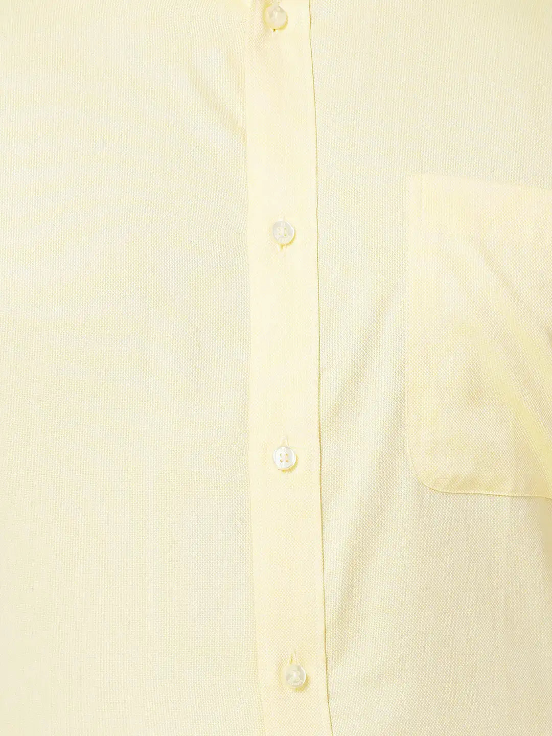 Raymond Men Orange Solid Contemporary Fit Cotton Shirt