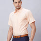 Raymond Men Blue Structure Regular Fit Cotton Shirt