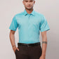 Raymond Men Red Structure Regular Fit Cotton Shirt