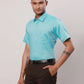 Raymond Men Red Structure Regular Fit Cotton Shirt