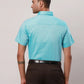 Raymond Men Red Structure Regular Fit Cotton Shirt