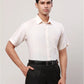 Raymond Men White Solid Regular Fit Linen Shirt