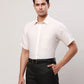 Raymond Men White Solid Regular Fit Linen Shirt