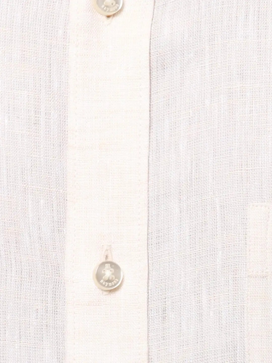 Raymond Men White Solid Regular Fit Linen Shirt