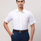 Raymond Men White Slim Fit Cotton Shirt