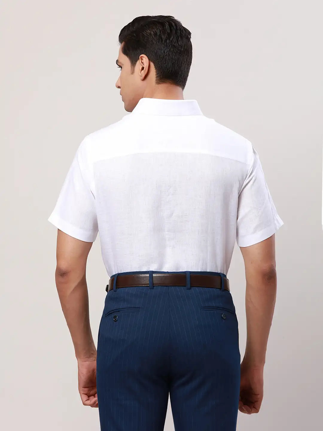 Raymond Men White Slim Fit Cotton Shirt