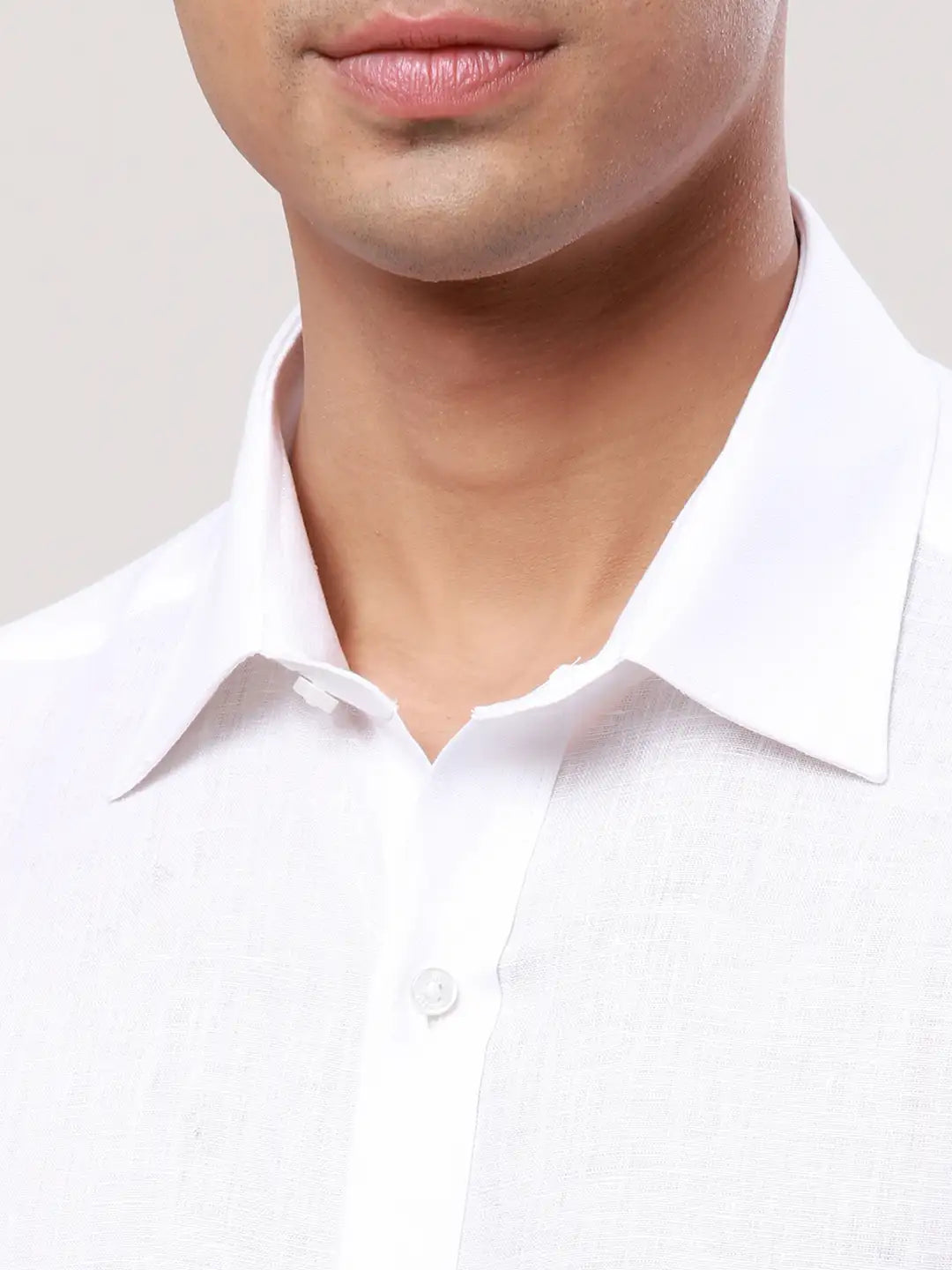 Raymond Men White Slim Fit Cotton Shirt