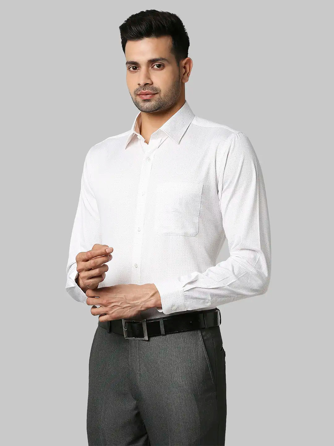 Men Slim Fit Blue Shirt