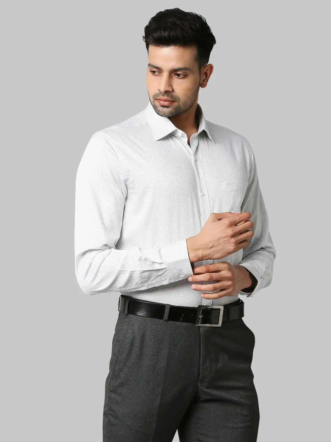 Men Slim Fit Light Red Shirt