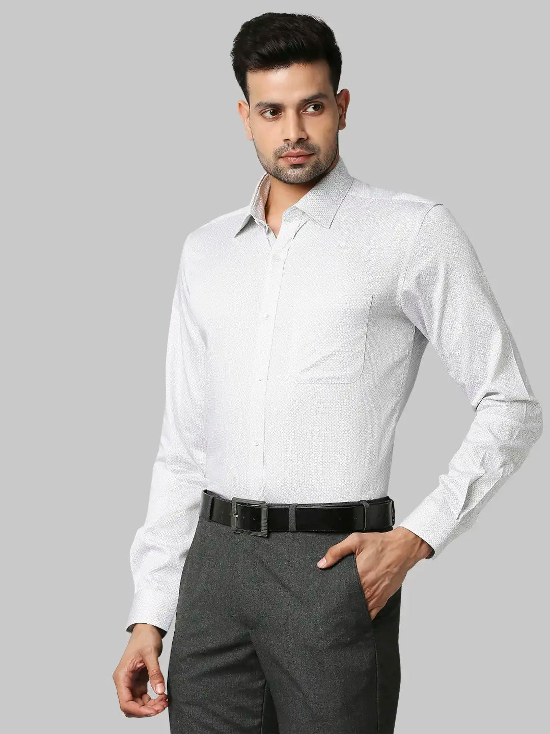 Men Slim Fit Light Red Shirt