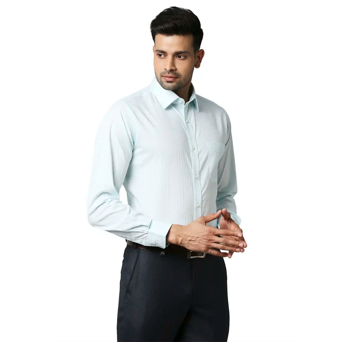 Men Slim Fit Light Violet Shirt