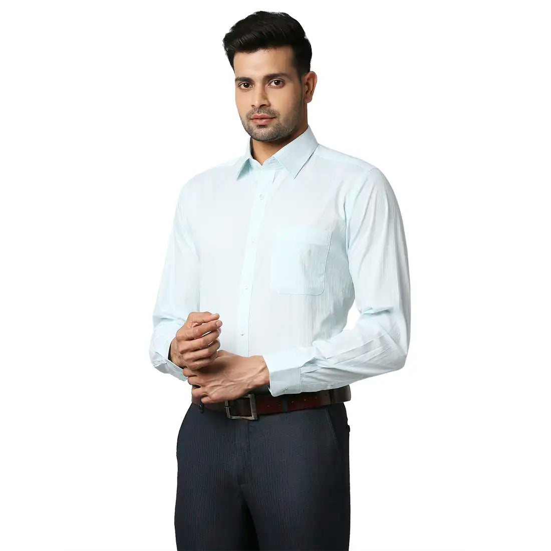 Men Slim Fit Light Violet Shirt