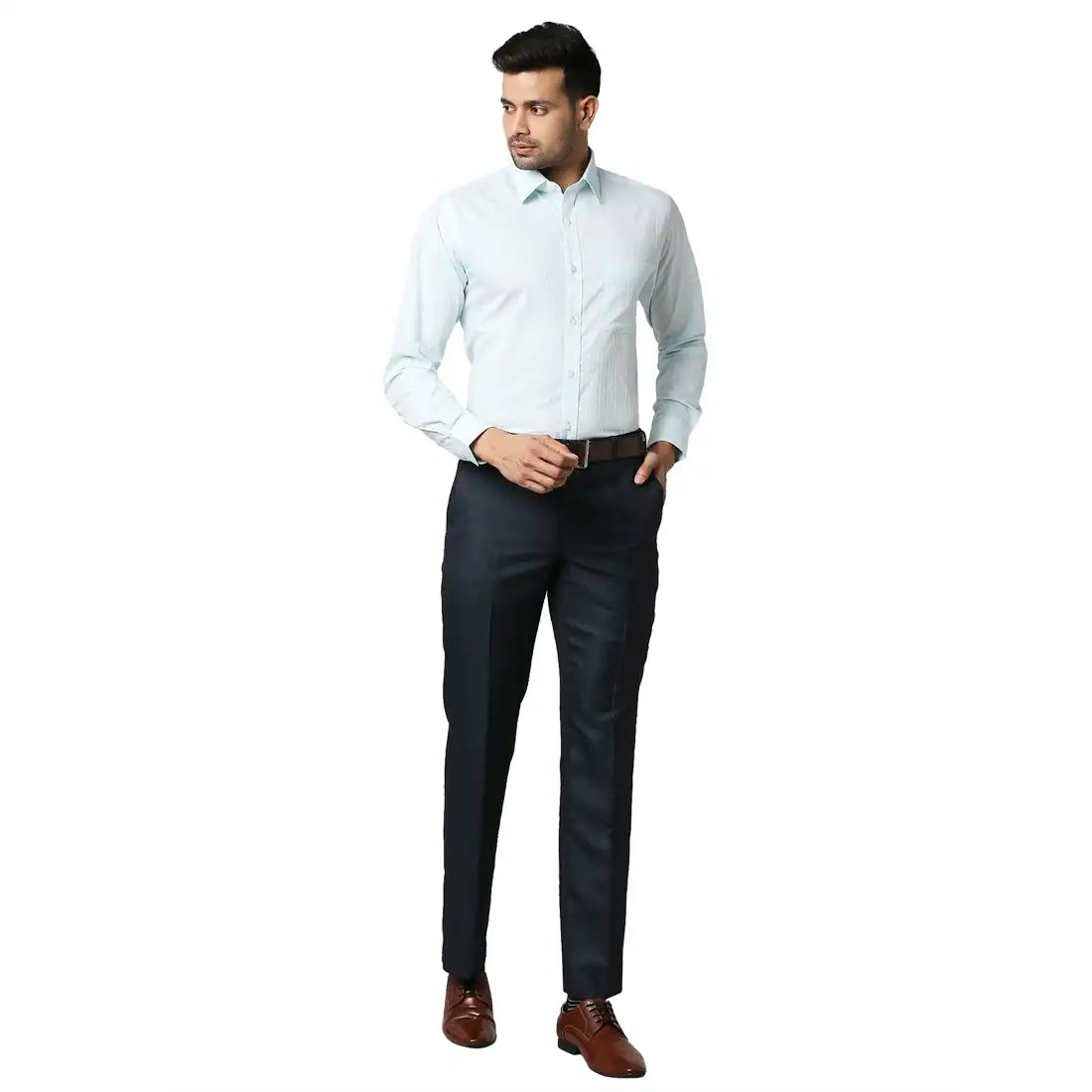 Men Slim Fit Light Violet Shirt