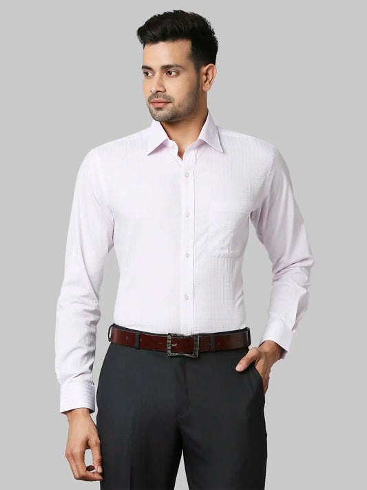 Men Slim Fit Light Red Shirt