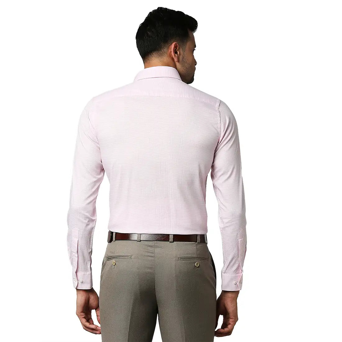 Men Slim Fit Dark Red Shirt