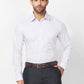 Raymond Men Blue Structure Slim Fit Cotton Cutaway Collar Shirt