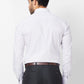 Raymond Men Blue Structure Slim Fit Cotton Cutaway Collar Shirt